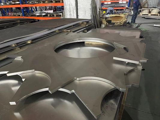 Edelstahl-Platten-Ausschnitt des Schlitz-Rand-310S ringsum 2000mm
